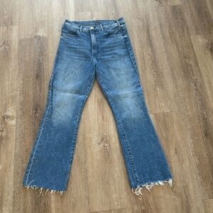 Mother denim the hustler ankle fray